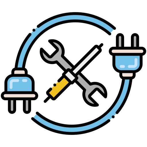 Industrial electrical services icon